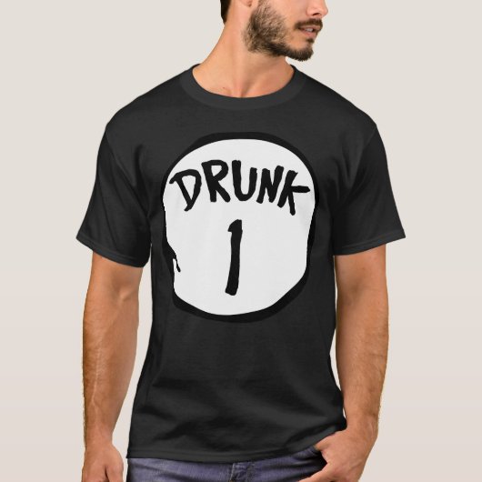 酔っ払い1 Tシャツ (正面)