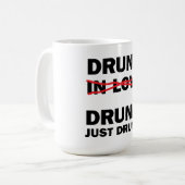 酔っ払い コーヒーマグカップ (正面左)