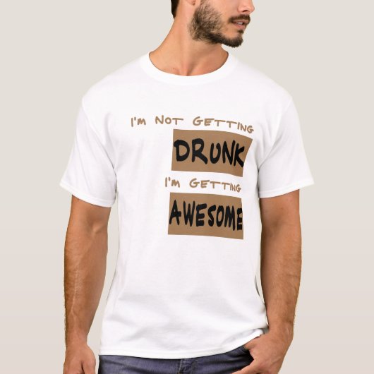 酔っ払う気ゼロ Tシャツ (正面)
