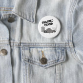 酔っ払ったアライグマ トラスパンダ 面白Tシャツ 缶バッジ (インサイチュ)