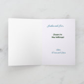 酔っ払ったサンタと酔った鹿のビングル・ジェルズ カード (内部)