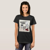 酔っ払ったパンダ・アライグマの面白い映像 Tシャツ (正面フル)