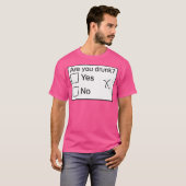 酔っ払ってる? Tシャツ (正面フル)