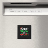 酔っ払ってメリークリスマス おもしろサンタ ジョーク クリスマス マグネット (インサイチュ (食洗機))