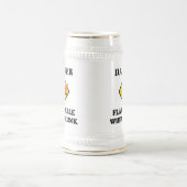 酔っ払って可燃性 - おならユーモア ビールジョッキ (中央)