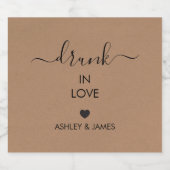 酔わせて愛, 結婚式の酒, アルコール, ビールラベル (シングルラベル)