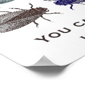 酢より蜂蜜で捕らえるハエの方が多い ポスター (角)