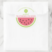 酢漬けのワ watermelon スティッカー ラウンドシール (バッグ)