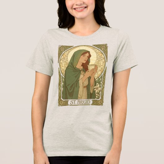 酪農の守護聖人セントブリギッド トライブレンドTシャツ (正面)