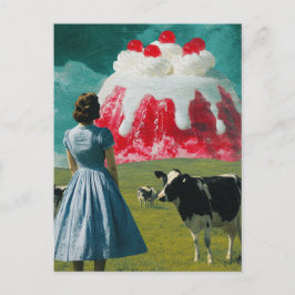 酪農の牧草地の砂漠 ポストカード