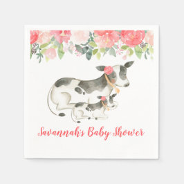 酪農カウファームフローラ牡丹納屋周囲の庭ナプキンス スタンダードカクテルナプキン