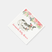 酪農カウファームフローラ牡丹納屋周囲の庭ナプキンス スタンダードカクテルナプキン (角)