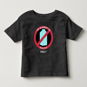 酪農場にアレルギーパーソナライズなアレルギーをからかいます トドラーTシャツ