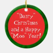 酪農場のクリスマス セラミックオーナメント (裏面)