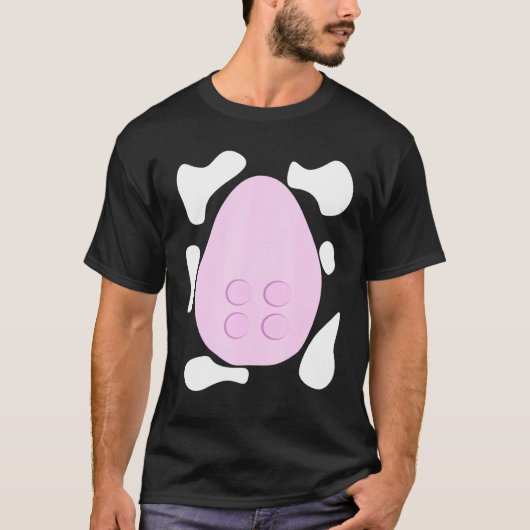酪農場の牛シンプルコスチューム Tシャツ (正面)