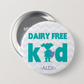 酪農場の自由なスーパーヒーローの女の子ボタン 缶バッジ (正面&裏面)