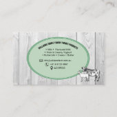 酪農場、牛、農業、名刺 名刺 (裏面)