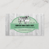 酪農場、牛、農業、名刺 名刺 (正面)