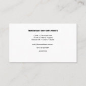 酪農場、牛、農業、名刺 名刺 (裏面)