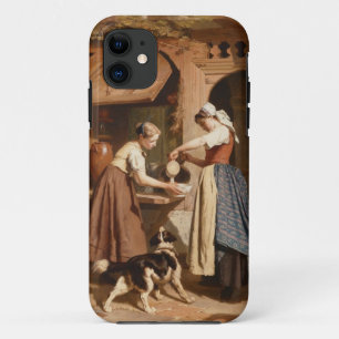 酪農場、1866年(パネルの油) iPhone 11 ケース