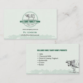 酪農家、牛、農業、名刺 名刺