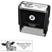 酪農牛ミルクスモールビジネス差出人住所 セルフインキングスタンプ (インサイチュ)