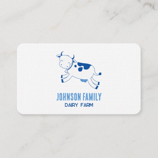 酪農牛乳 名刺 (正面)