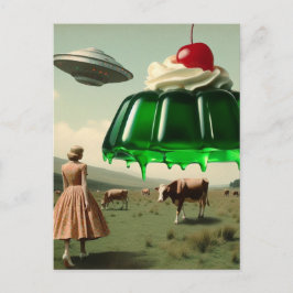 酪農牧場でグリーンスイートトリートシュラレアル ポストカード