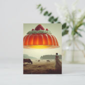 酪農牧場内のシュールレアル・オレンジ・スイートトリートメント ポストカード (スタンド正面)