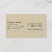 酪農用名刺 名刺 (裏面)