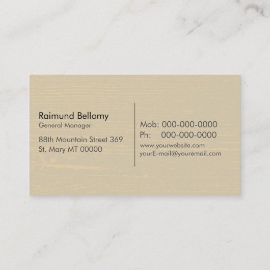 酪農用名刺 名刺 (裏面)