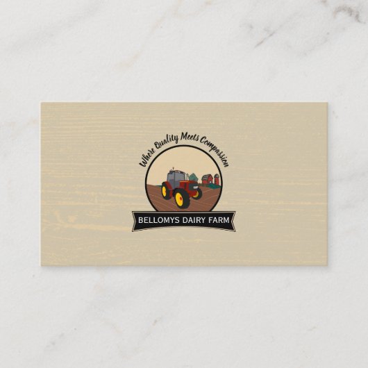 酪農用名刺 名刺 (正面)