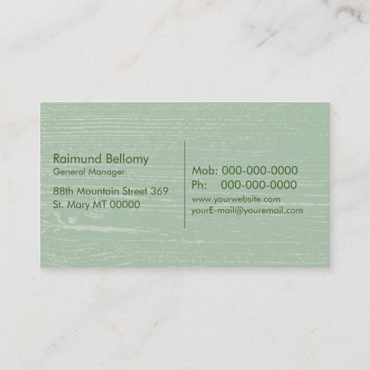 酪農用名刺 名刺 (裏面)