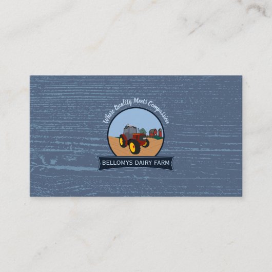 酪農用名刺 名刺 (正面)