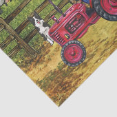 酪農農家カントリー格言トラクターランドスケープ 薄葉紙 (詳細)