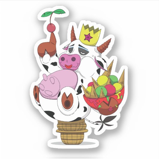 酪農 シール (正面)