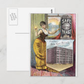 酵母ヴィンテージ広告 ポストカード (正面/裏面)