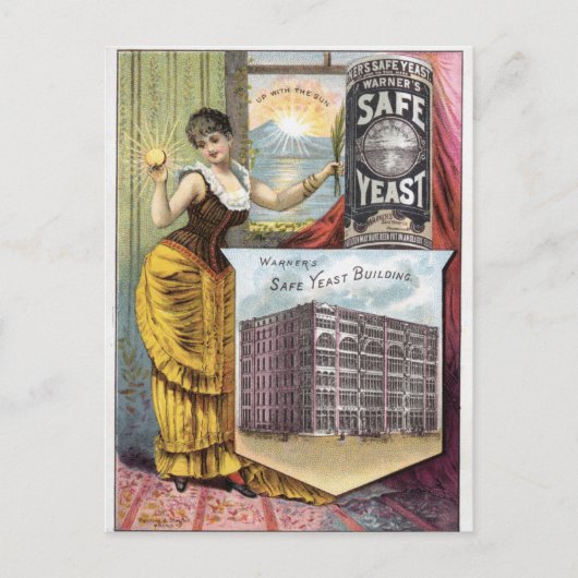 酵母ヴィンテージ広告 ポストカード (正面)