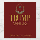 酸おもしろいっぱい葡萄で作った切り株 ワインラベル (シングルラベル)