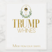 酸おもしろいっぱい葡萄で作った切り株 ワインラベル (シングルラベル)