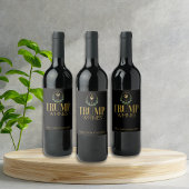 酸おもしろいっぱい葡萄で作った切り株 ワインラベル