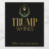 酸おもしろいっぱい葡萄で作った切り株 ワインラベル (シングルラベル)