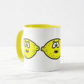 酸っぱいレモン顔 マグカップ (正面左)