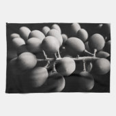 酸っぱい一日のブドウ キッチンタオル (横)