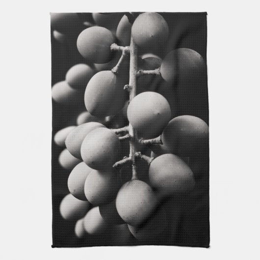 酸っぱい一日のブドウ キッチンタオル (縦)