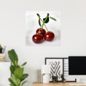 酸っぱい三さくらんぼ ポスター (ホームオフィス)