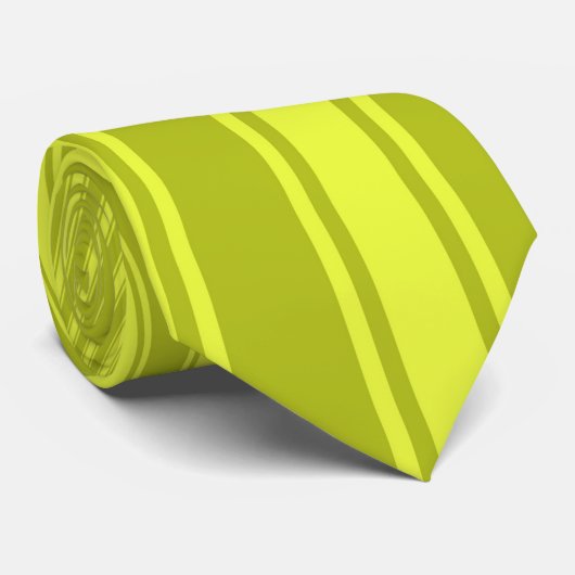 酸の緑色のストライプのファンキーなパターン ネクタイ (ロール)