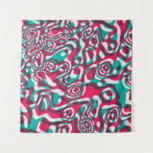 酸シサイケデリックームレスファンキーバックグラウンド。 タペストリー (正面(横))