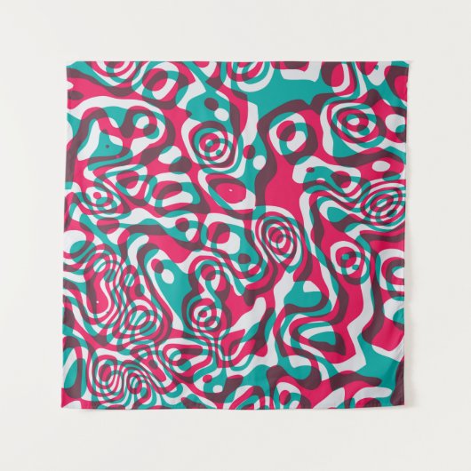 酸シサイケデリックームレスファンキーバックグラウンド。 タペストリー (正面)