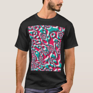 酸シサイケデリックームレスファンキーバックグラウンド。 Tシャツ